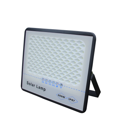 Solar LED flood light rechargeable lamp outdoor IP65 grade 200W remote control