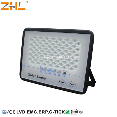 ZHL solar led flood light 20W 30W 50W 100W 200W 300W outdoor lighting IP65