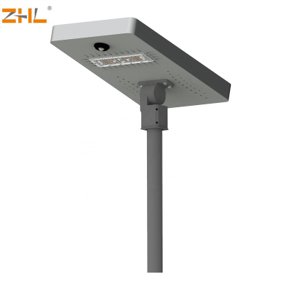 China Top 3 Factory Jiangxi ZHL 50W 130LM Per Wattage Integrated All in One Solar LED Street Light for Parking Lot