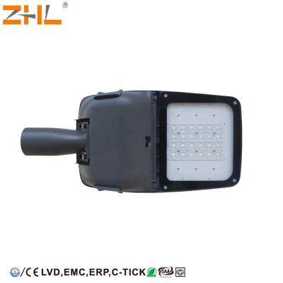 ZHL IP66 waterproof high lumen energy saving 120W 5 years warranty CE UL approved RA70 SPD 10KV SMD3030 130Lm/W LED street light